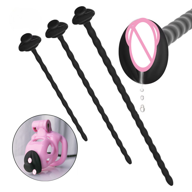 Lunge Line Horse - Extra Langer Harnröhren-Dilatator Katheter Keuschheitskäfig Penis-Plug