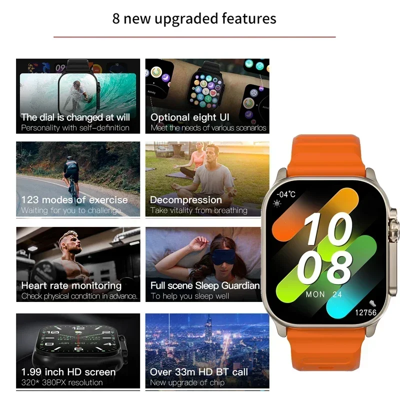 Neue Serie 9 Smartwatch PK HK8 – Outdoor Sport Smart Watch Bewertung und Preis
